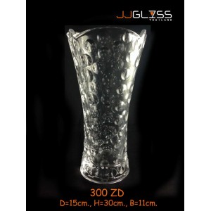 AMORN) Vase 300 ZD - แจกันแก้วคริสตัล เจียระไน 